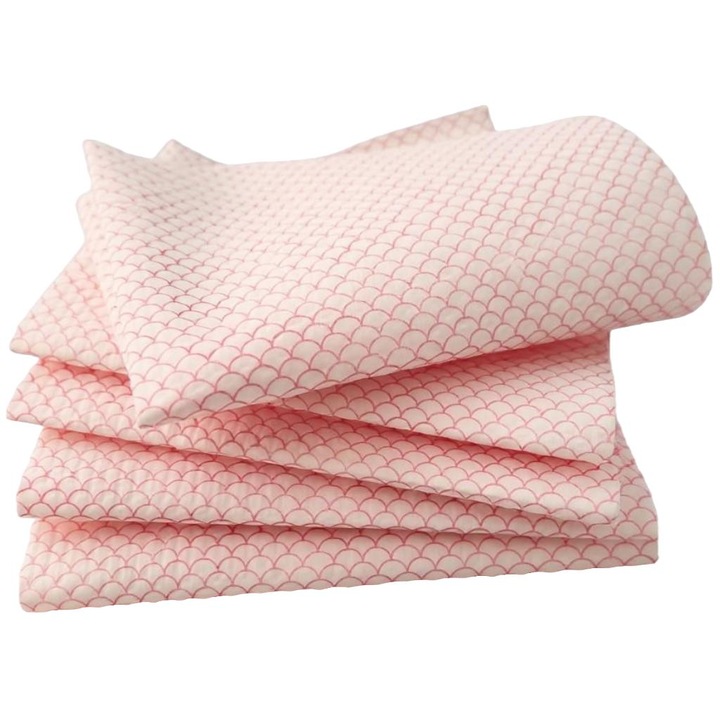 Set 25 Lavete Universale Ultra Absorbante 30x40 cm, Lavete Profesionale, Recomandate pentru HORECA, Industrie Alimentara si Aplicatii Industriale, Reutilizabile, tip Fagure - Rosii - Lavabile, Fara scame BEKZ®