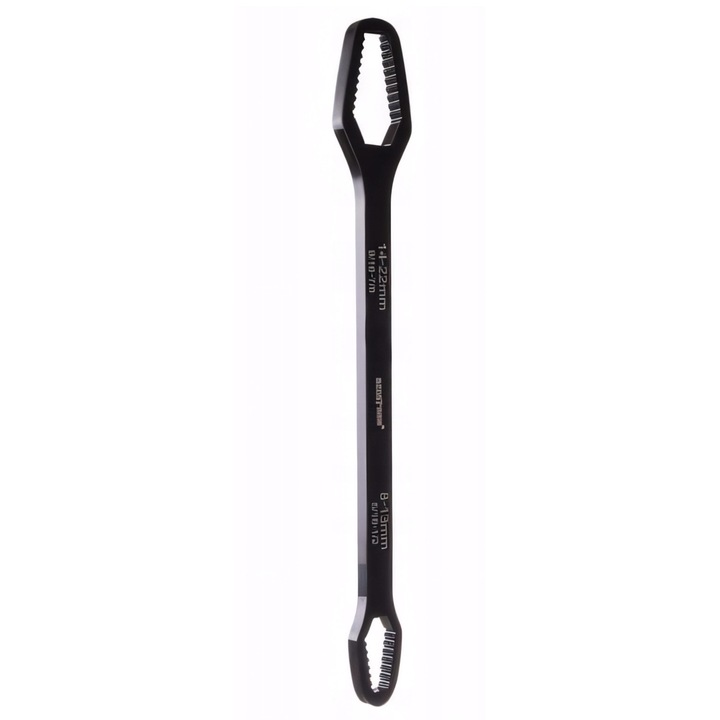 Cheie Fixa Inelara Multifunctionala Universala, Toate Generatiile, 8-22 mm Lungime 270 mm, Profil Torx Metric Si In Inch Otel Crom-Vanadiu, Scule Auto Unelte Service Reparatii Ateliere, Inlocuieste Zeci De Chei Durabila, Argintiu