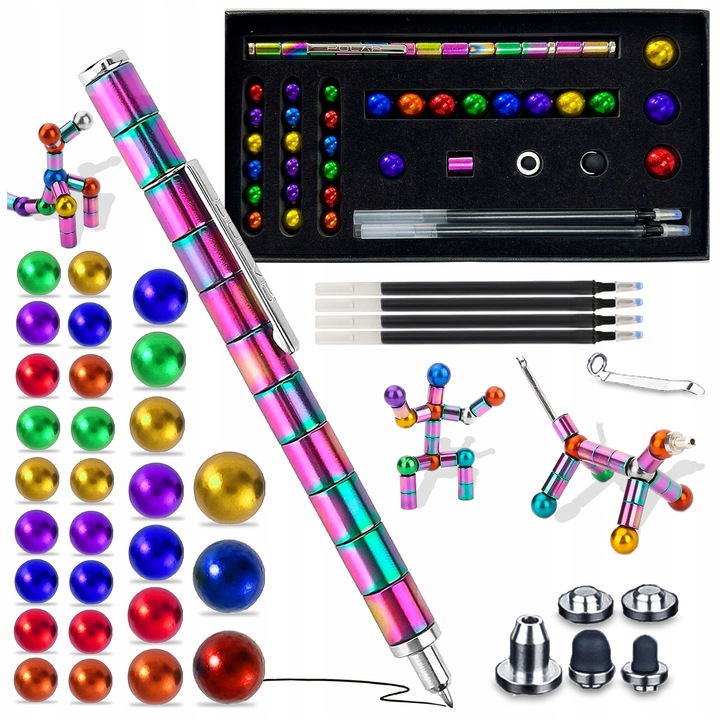 Kit pix magnetic DIY, Pixel metalic, multifunctional, antistres