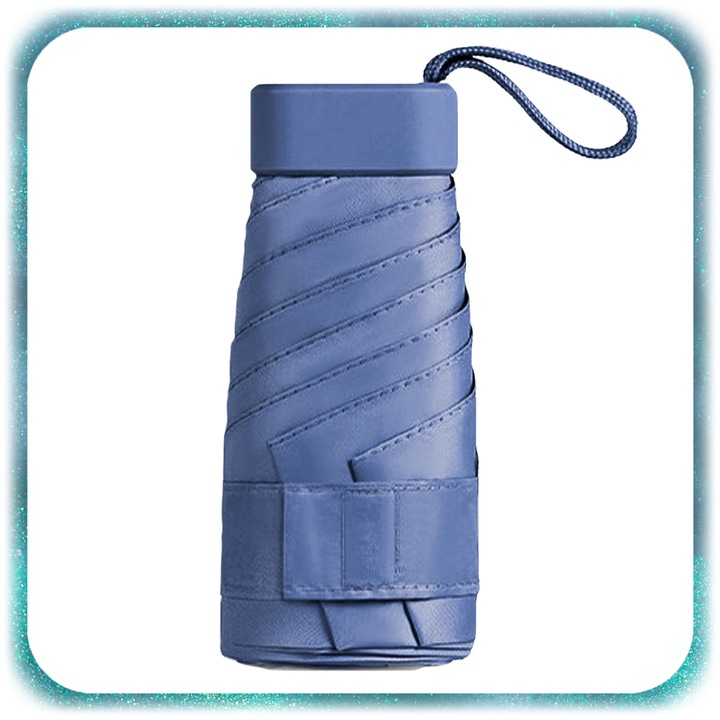 Umbrela pliabila manuala Pixel, compacta, usoara, protectie UV 50+