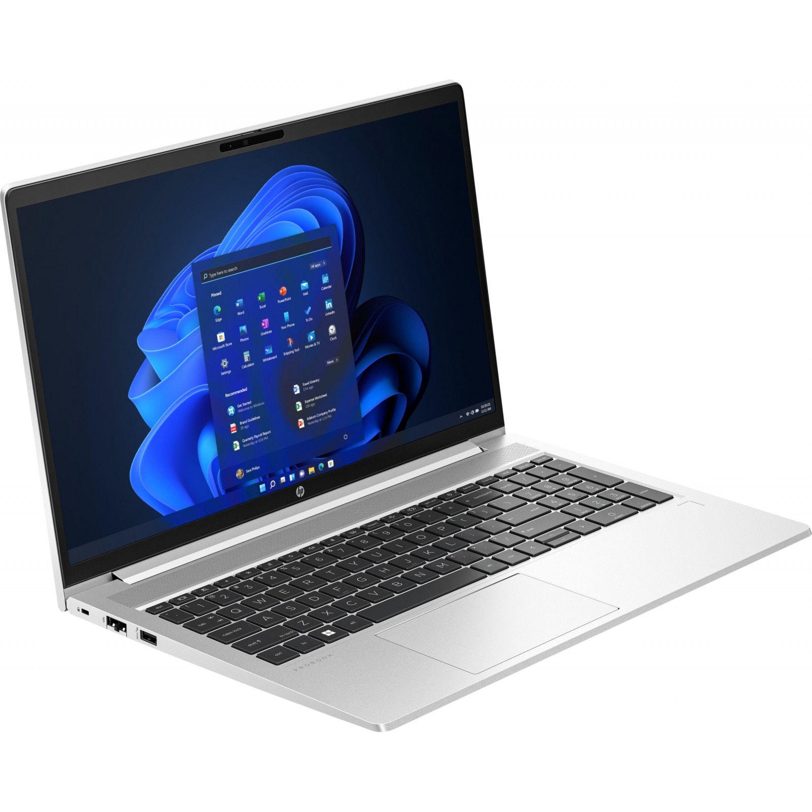 Laptop HP ProBook 450 G10, 15.6" Full HD, Intel® Core™ i5 1334U pana la 4.6 GHz, 16 GB RAM DDR4 3200, 1 TB SSD, Intel Iris Xᵉ Graphics, Windows 11 Home, Pike Silver Aluminium 1 TB