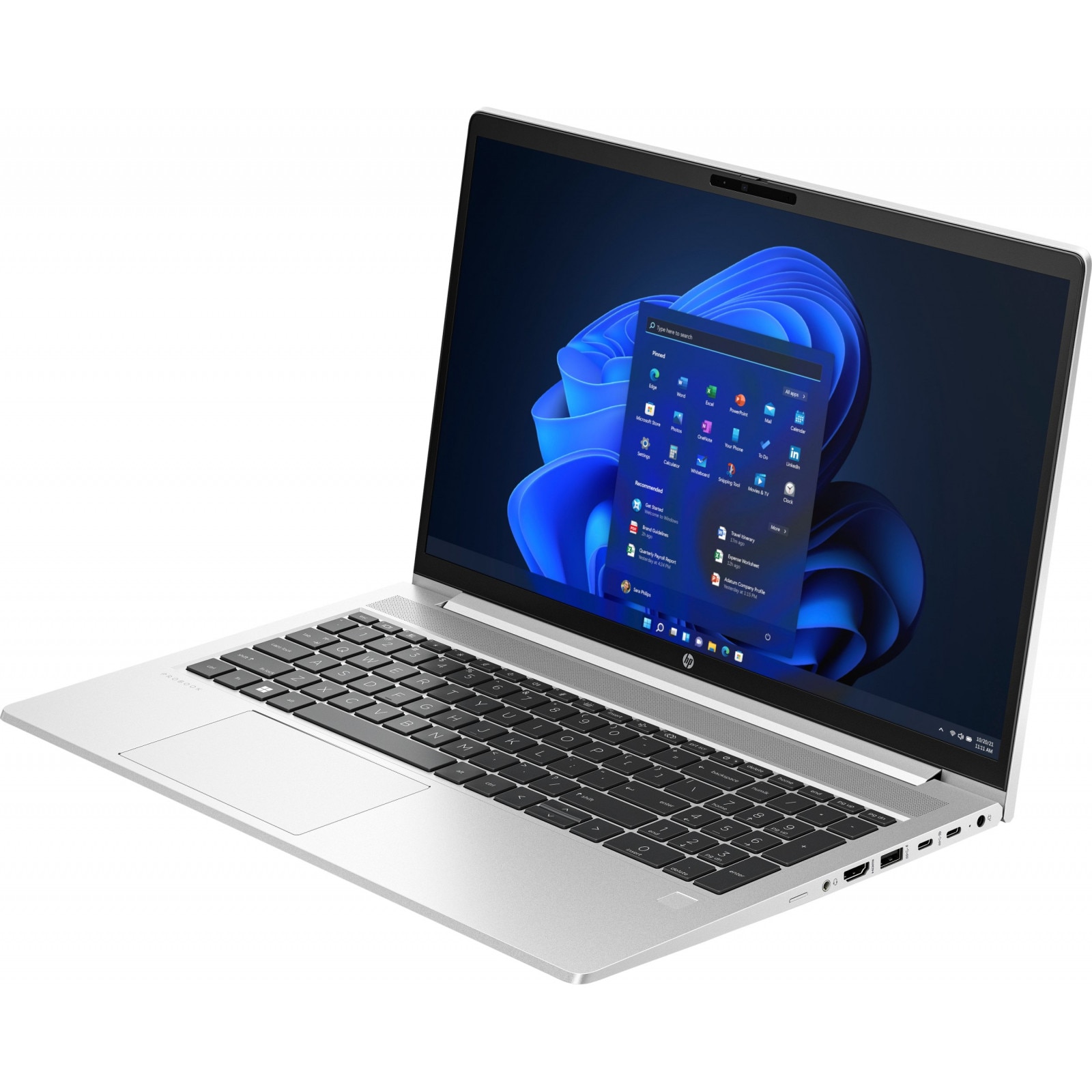 Laptop HP ProBook 450 G10, 15.6" Full HD, Intel® Core™ i5 1334U pana la 4.6 GHz, 16 GB RAM DDR4 3200, 1 TB SSD, Intel Iris Xᵉ Graphics, Windows 11 Home, Pike Silver Aluminium 1 TB