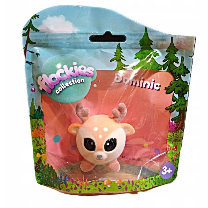 Фигурка Flockies серия 4 - Елен Доминик, 5 см, Бежов/Кафяв