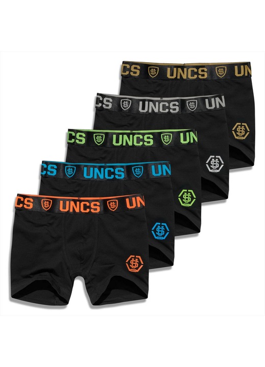 Set 5 perechi Boxeri barbati UNCS, negru