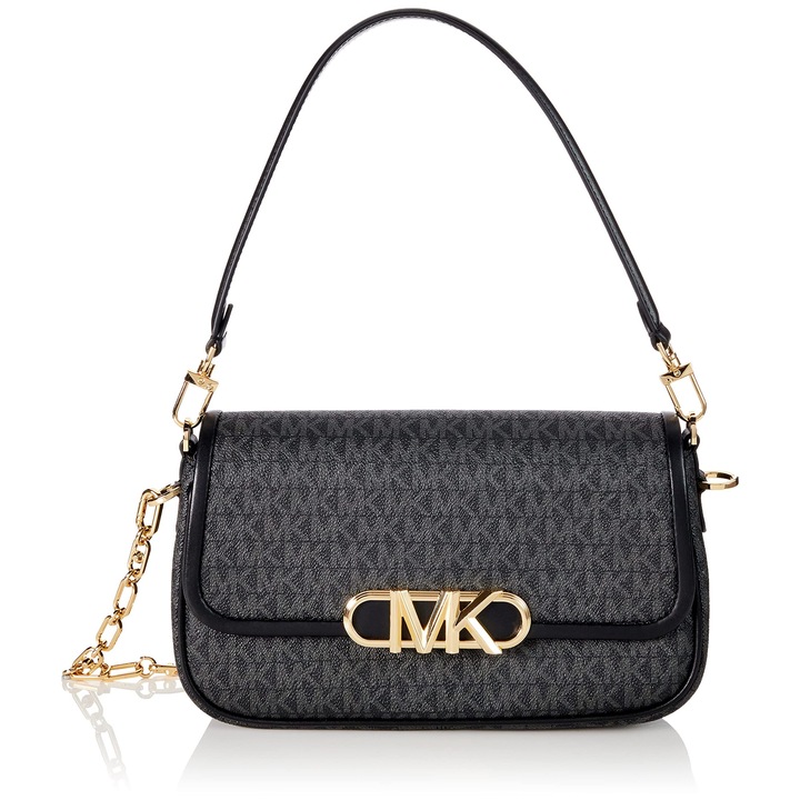 Geanta De Umar Michael Kors Parker Md Conv Pouchette Pentru Femei, Neagra