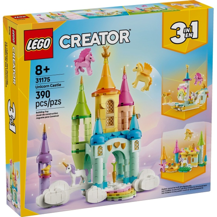 Set de constructie LEGO 31175 Castel cu unicorni, multicolor, 22x30cm