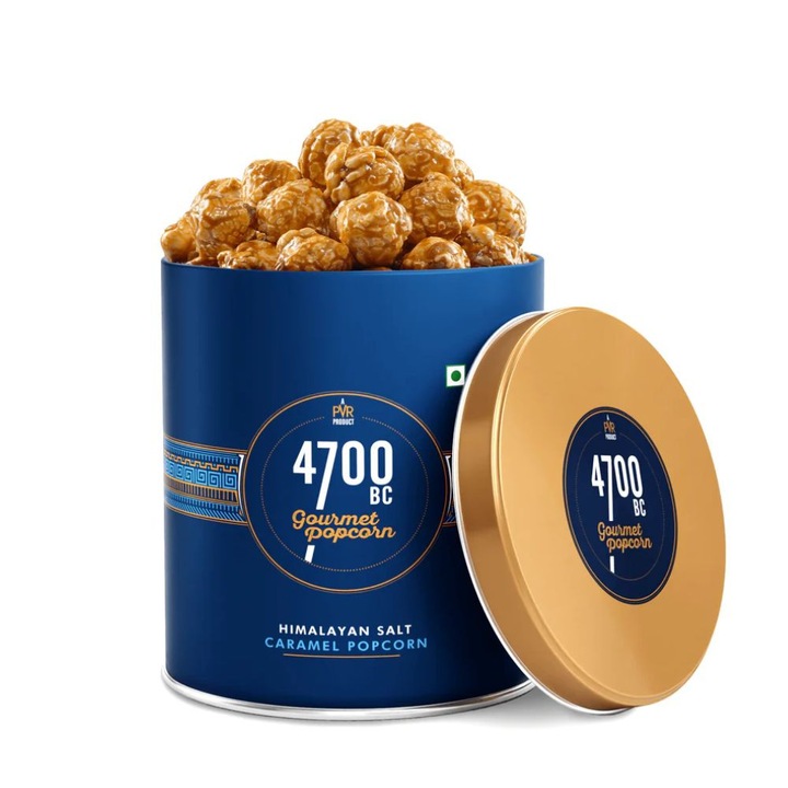 4700 BC Popcorn Gourmet, Popcorn cu Caramel si Sare de Himalaya, 125g
