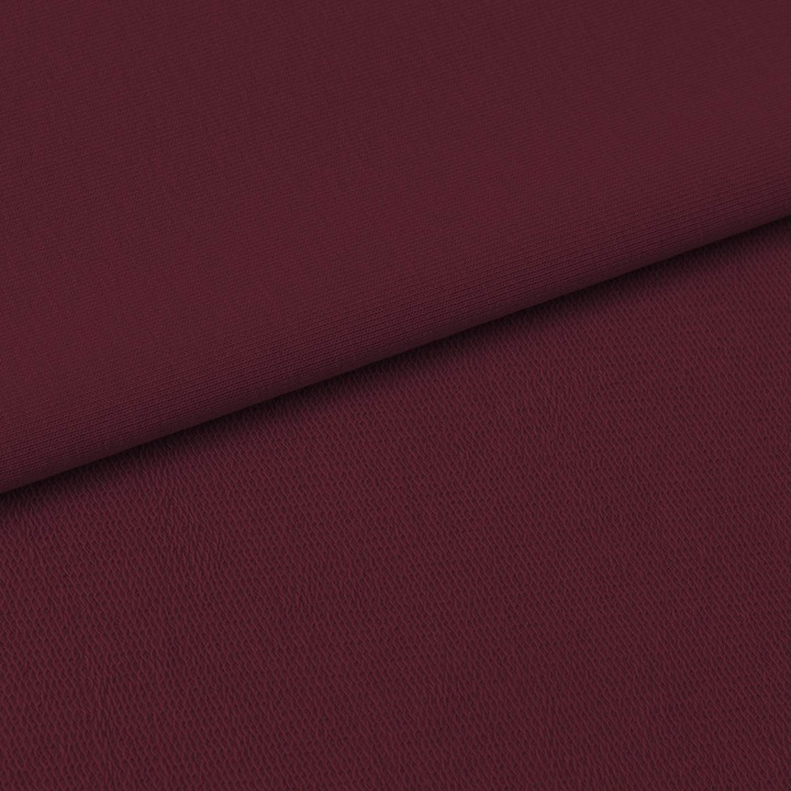 Material textil, Tricot french terry, Tricot trening uni culoare Maro inchis, bumbac 95%, elastan 5%