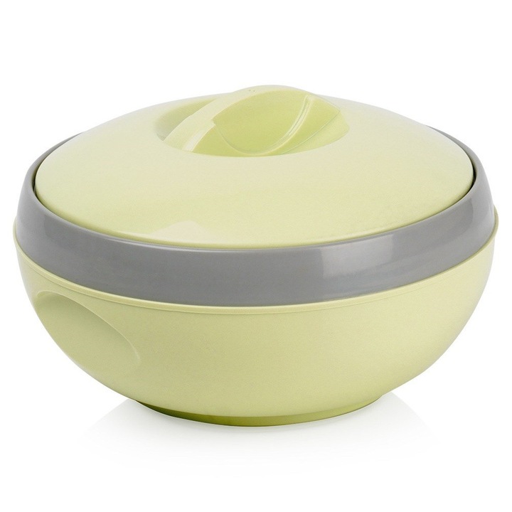 Termos De Pranz, Orion, Venus, 1.5 L, 20x12 cm, Sticla, Mentine Caldura Pana La Doua Ore, Inchidere Usoara Prin Rasucirea Capacului, Suprafata Interioara Neteda Pentru Curatare Usoara, Verde/Gri