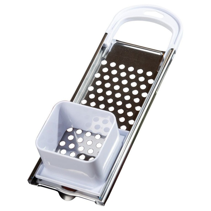 Razatoare Pentru Galuste, Orion, 33x11x7 cm, Fabricata Din Otel Inoxidabil Si Plastic, Dotata Cu Maner Si Limitator, Potrivita Pentru Spalare In Masina De Spalat Vase, Orificiu In Maner Pentru Suspendare, Argintie