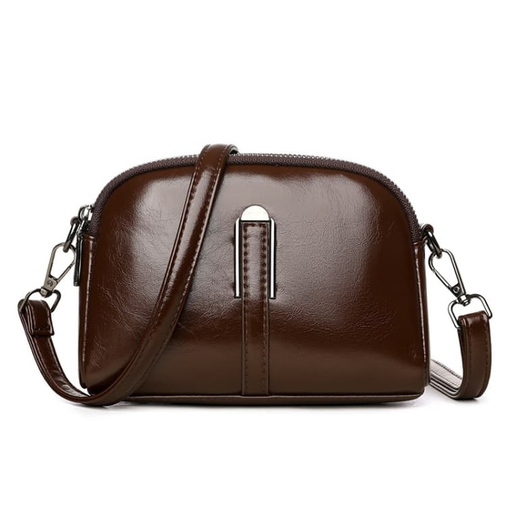 WNANNAN ot PU bor valltaska, lakkbor Crossbody, Kávé, One-Size