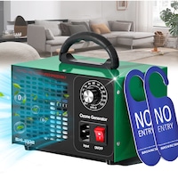 Generator de ozon，Purificator De Aer，SHIJOOE®，debit de ozon 60.000 mg/h，timer 120min，Suprafata aplicabila 400㎡，Eliminati mirosurile，Dezinfectare, Design Robust，Purificator De Aer Puternic Pentru Casa, Birou, Auto, smog，animalelor，2 etichete avertismente
