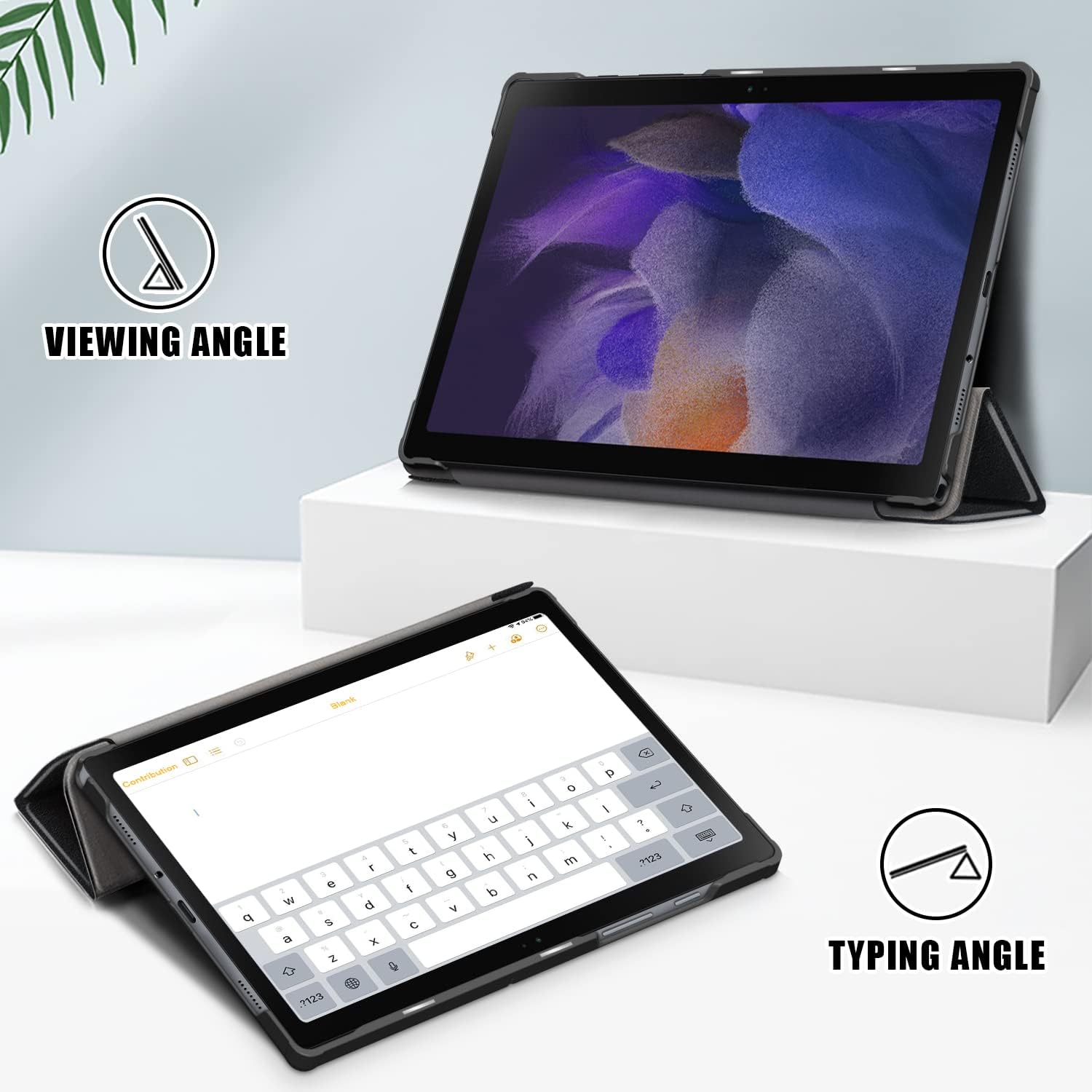 Husa tableta pentru, Samsung Galaxy Tab A9+/ A9 Plus 11 inch, 2023 SM-X210/ X215/ X216/X218, Auto functie sleep/wake tip stand, Negru