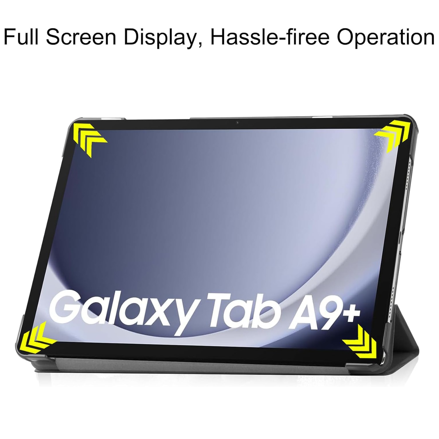 Husa tableta pentru, Samsung Galaxy Tab A9+/ A9 Plus 11 inch, 2023 SM-X210/ X215/ X216/X218, Auto functie sleep/wake tip stand, Negru