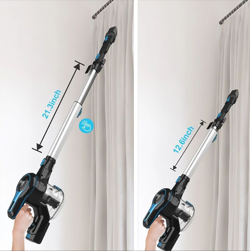 Aspirator fara fir N5, putere de aspiratie 12000Pa, autonomie 45 minute, capacitate recipient 1.2L, 70dB
