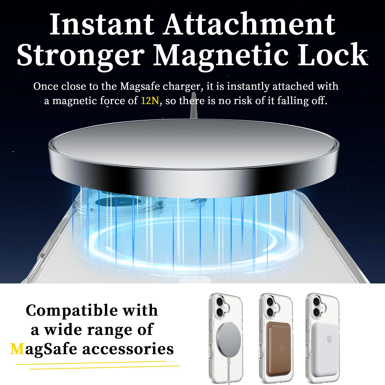 Husa de Protectie pentru Apple iPhone 17, MagSafe, Antizgarieturi, Anticadere, Protectie Anti Soc, Transparent/Alb
