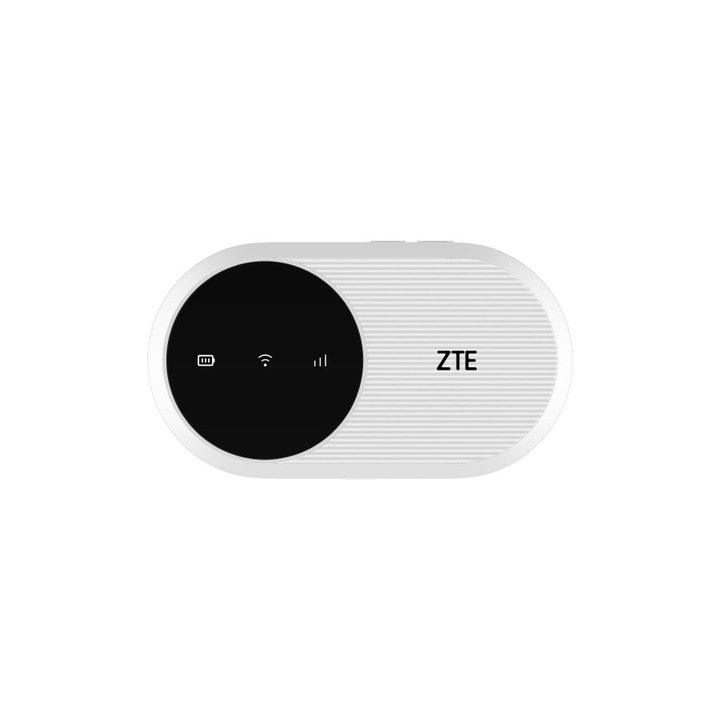Мобилен рутер ZTE U10, LTE 4, WiFi 6, бял, 108x59.8x18.9 мм, пълен комплект
