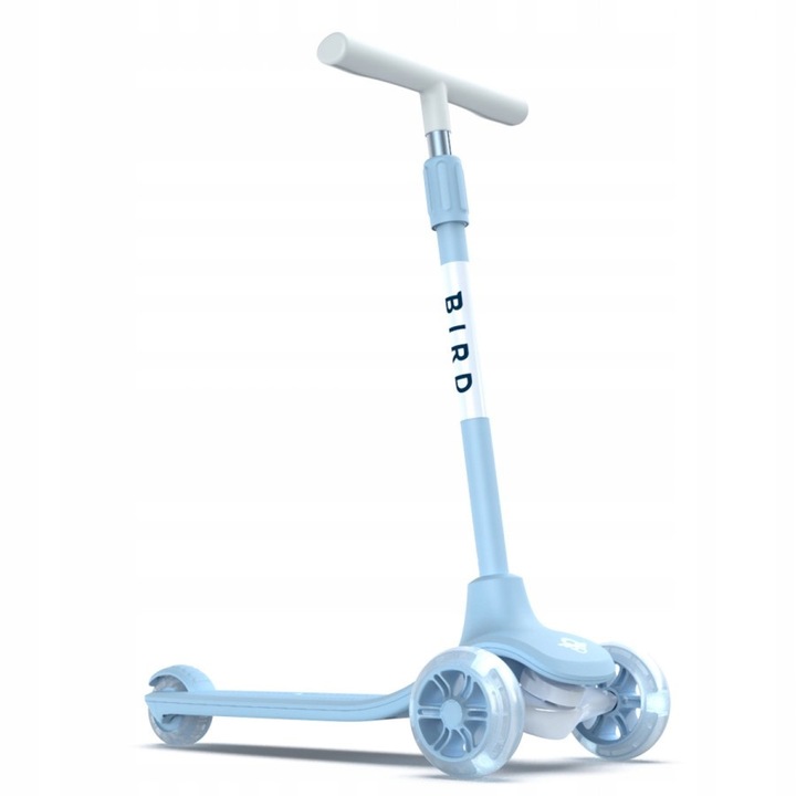 BIRD Birdie Glow roller, kék, 3 kerék, 70-94 cm, összecsukható