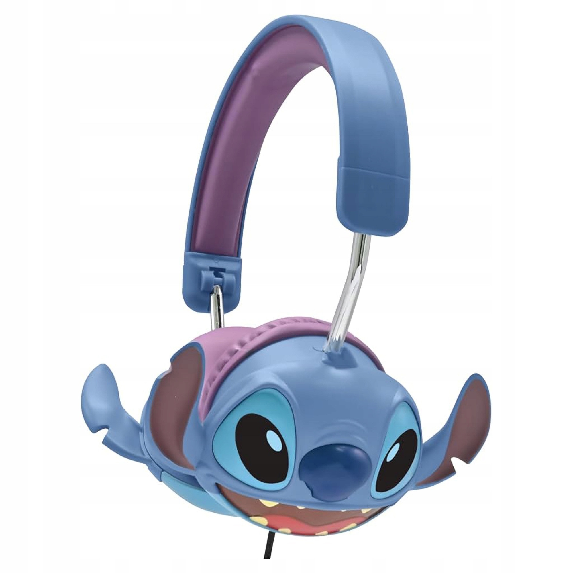 Casti cu fir, Lexibook, Lilo & Stitch, pliabile, cu reglare a volumului, albastru, 1,5m