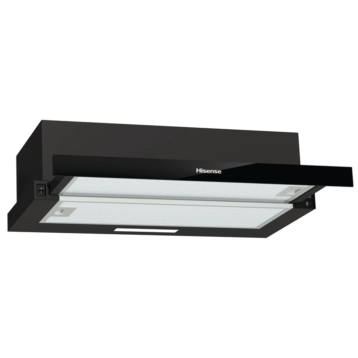 Телескопичен абсорбатор, HISENSE, 3 скорости, черен, 60x17x30.6 см