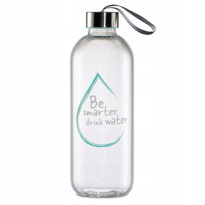 Бутилка за вода, стъклена, Xavax, 1000 мл, прозрачна