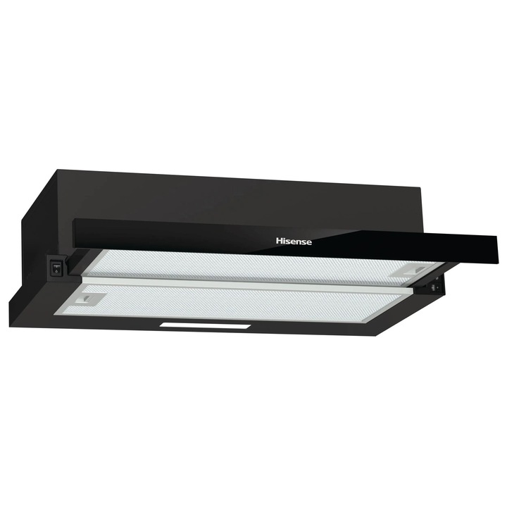 Телескопичен абсорбатор, HISENSE, 3 скорости, черен, 60x17x30.6 см