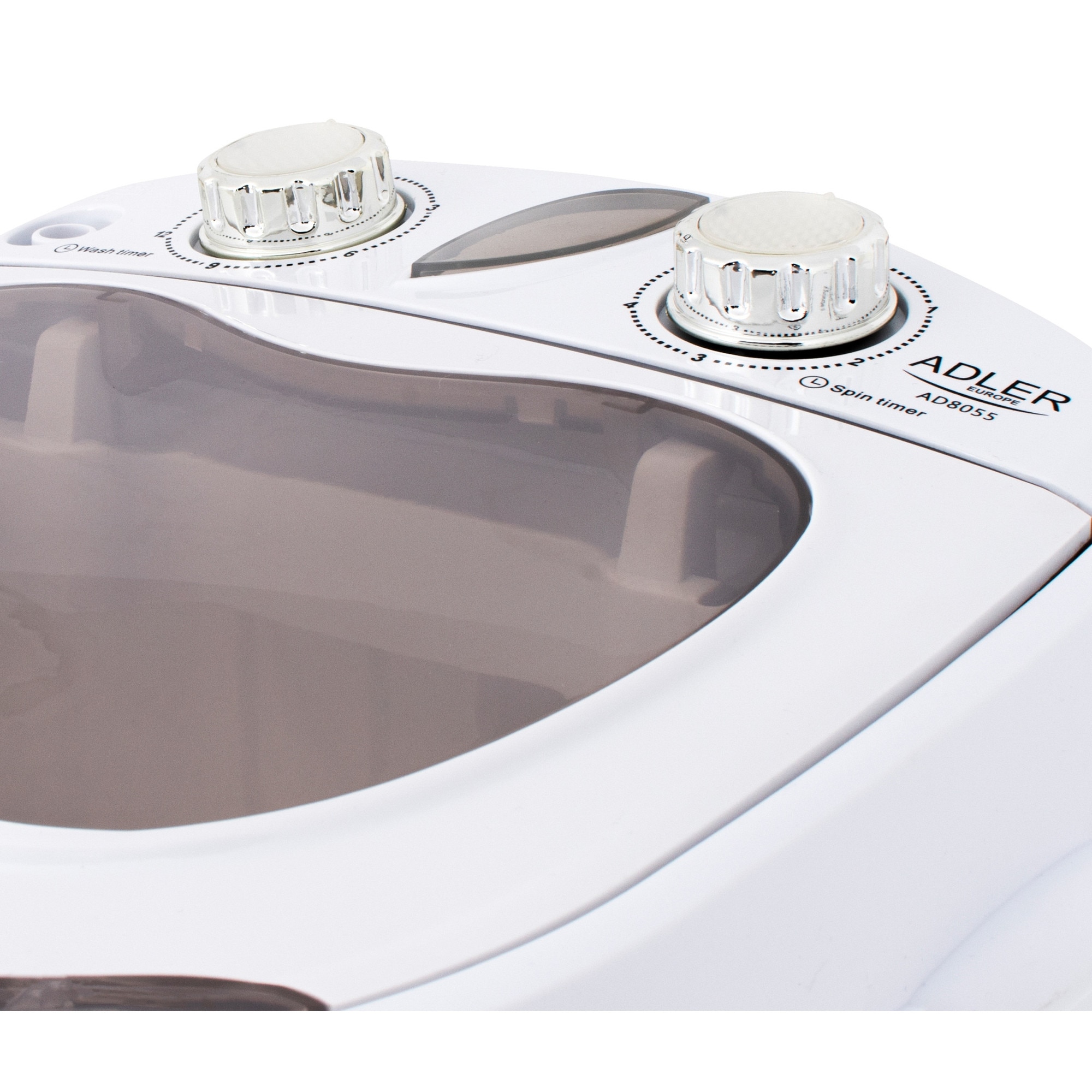 Masina de spalat semiautomata, Adler 8055, 2 in 1, 3kg, alb, dimensiuni 360x370x530cm