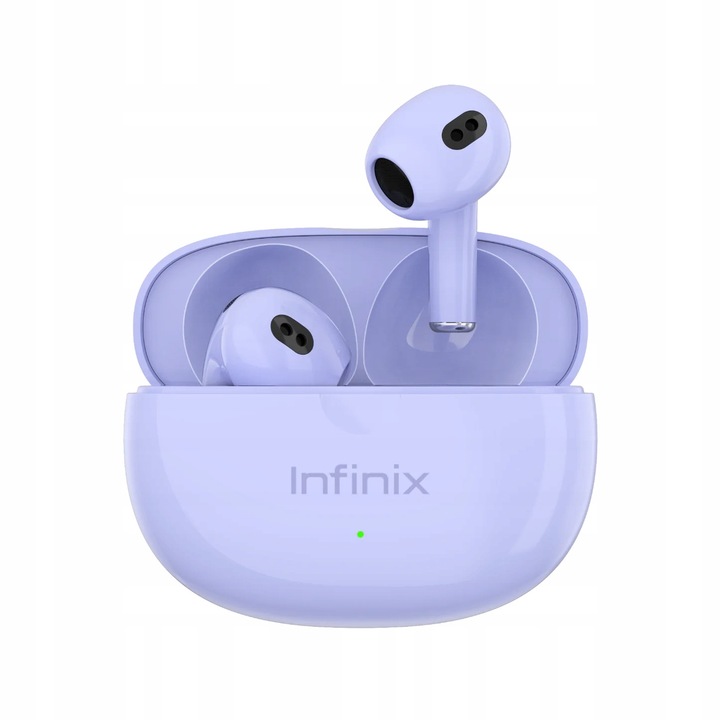 Casti wireless Infinix XBuds 3, reducere zgomot AI, violet, set cu etui