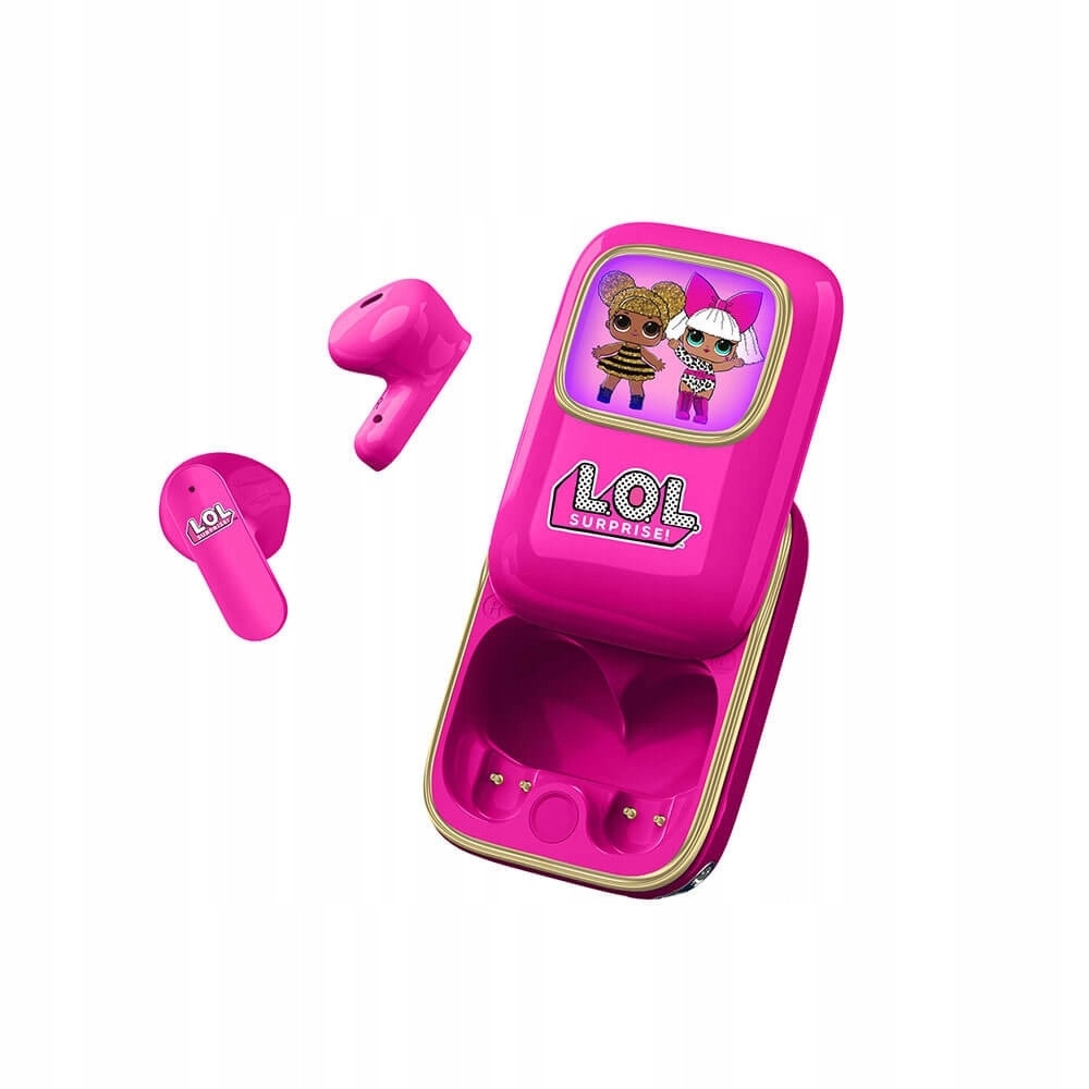 Casti TWS L.O.L. Surprise, roz, 6h autonomie, Bluetooth, pentru sport si calatorii