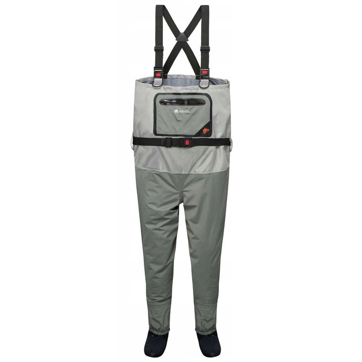 Гащеризон Mikado, водоустойчив, неплъзгащ се, сив, синтетичен материал, размер S