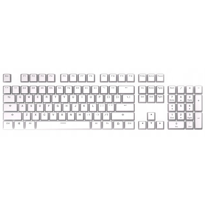 Капачки за бутони ENDORFY PBT, Бял