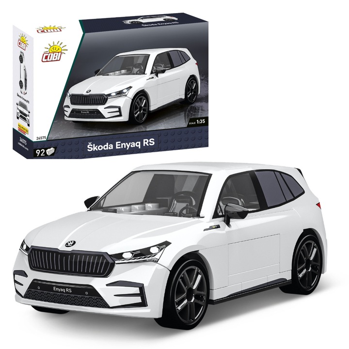 Конструктор Cobi Skoda Enyaq RS, 92 елемента, 12.5x6.5x5 см