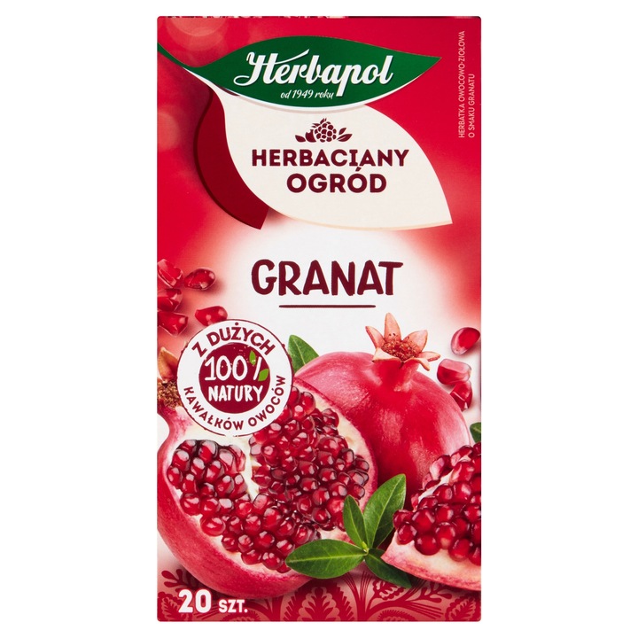 Gyümölcstea Herbapol Herbaciany Ogrod Granat, 20 tasak, természetes aroma