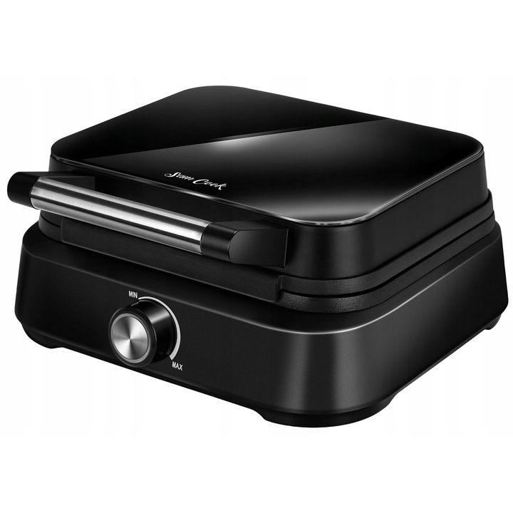 Гофретник Sam Cook PSC-130, 1500W, черен, стъкло, 2 гофрети едновременно