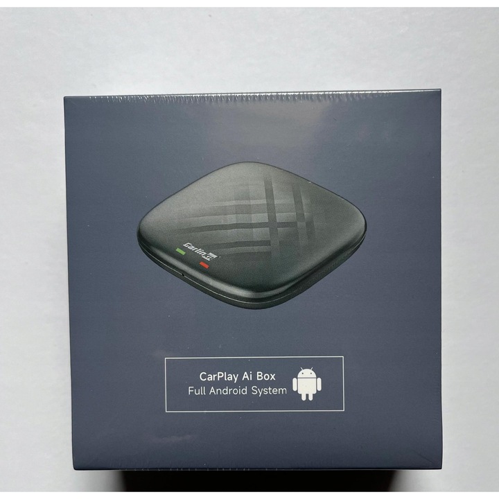 Безжичен адаптер CarPlay Carlinkit TBox Plus, 8-ядрен, 64GB, син