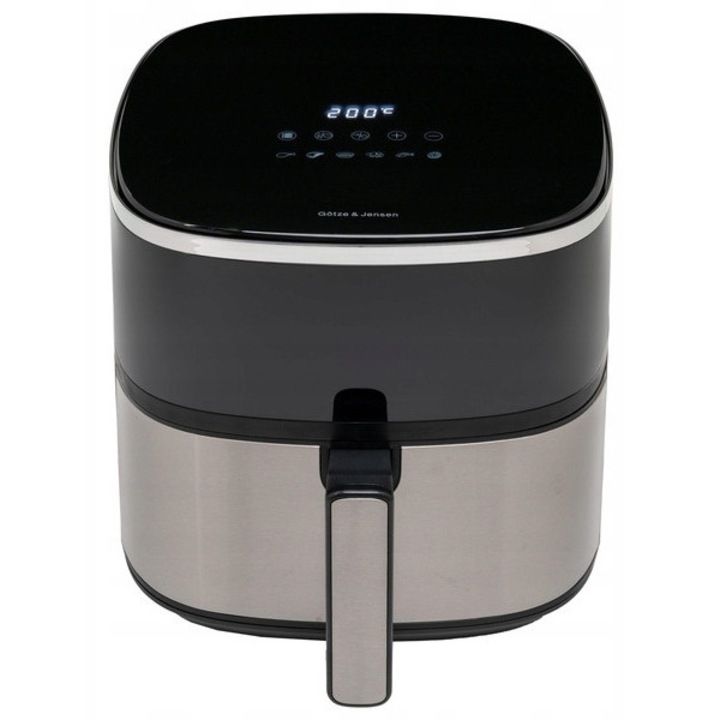 Фритюрник с горещ въздух GOTZE & JENSEN AF600X, черен, електронно управление, 80-200°C