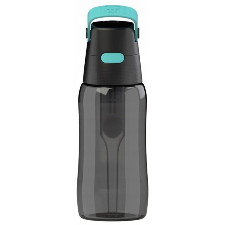 Szűrős palack, Dafi, 500 ml, fekete/türkiz