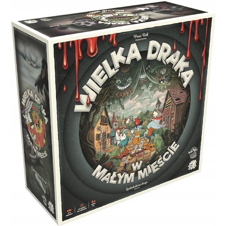 Társasjáték, Wielka draka w malym miescie, Lucky Duck Games, 2024, komplett készlet