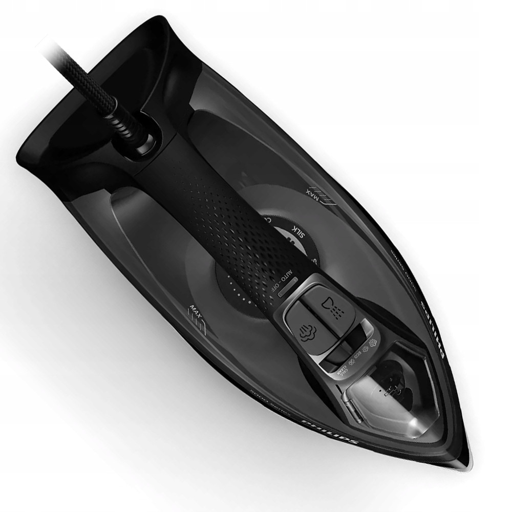 Fier de calcat Philips, Series 5000, 2600W, 45g/min, Negru