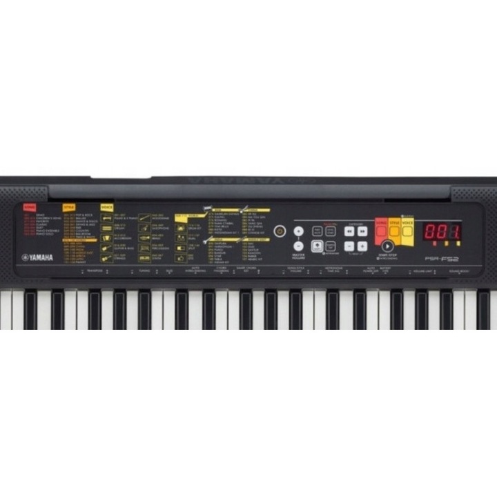 Orga Yamaha PSR-F52, 61 clape, 136 sunete, negru, 920x266x73mm