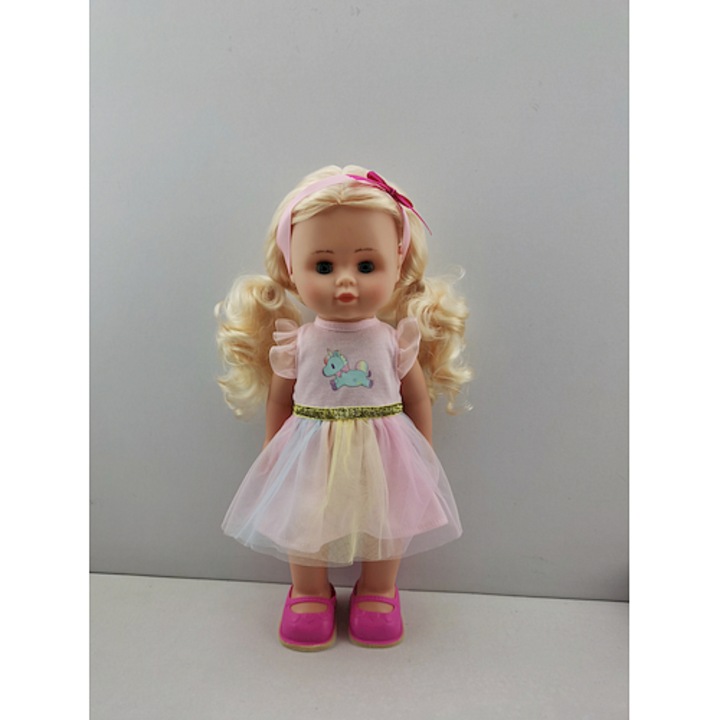 Papusa interactiva Julka, Smily Play, 40cm, merge, canta, vorbeste