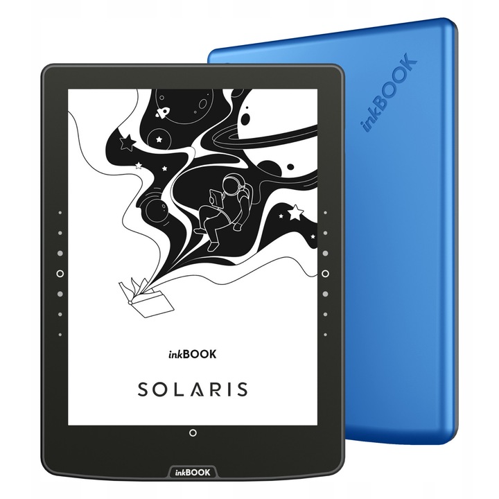 Четец за електронни книги inkBOOK Solaris 6", 32GB, Bluetooth, USB-C, подсветка на екрана, син