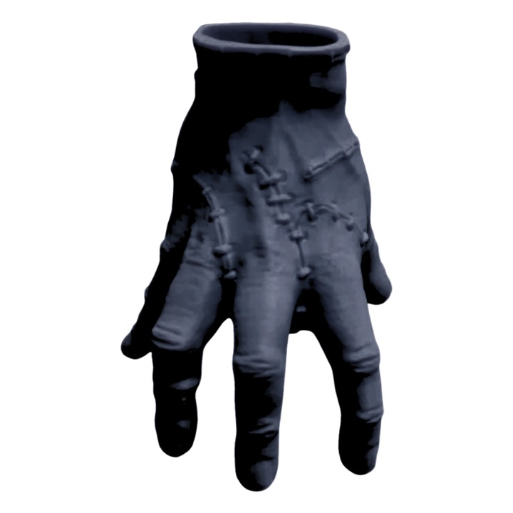 Suport haios pentru creioane, forma mana "Thing", culoare negru, bioplastic ecologic