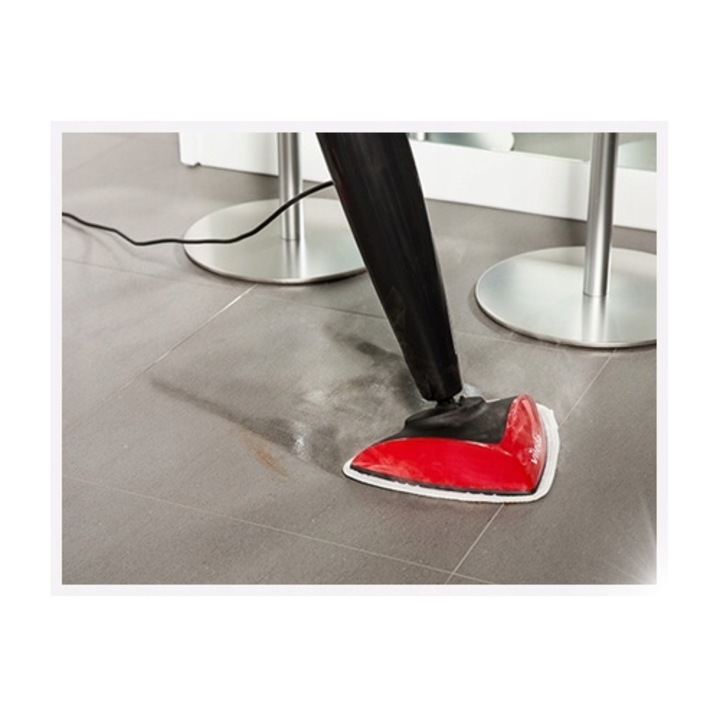 Vileda Steam парен моп, ефикасно почистване, 2 аксесоара, бял