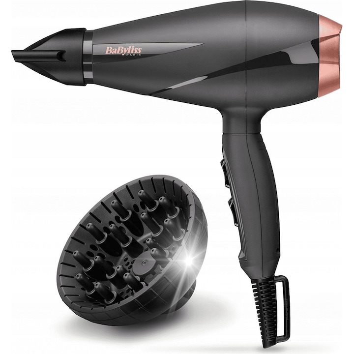 Сешоар BaByliss 6709DE, 2100W, 2 скорости, 2 температури, с дифузер, 454 г