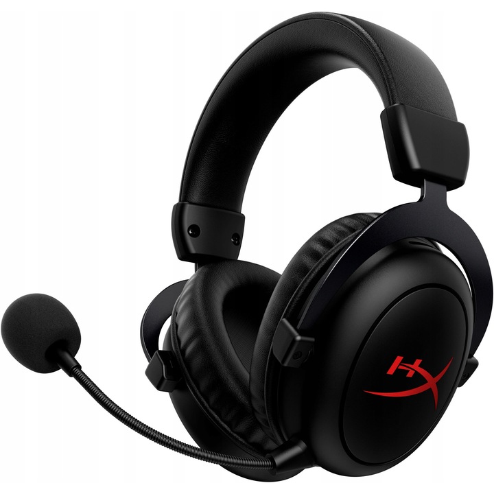 Безжични слушалки HYPERX Cloud II Core, черни, DTS Headphone:X, за компютър