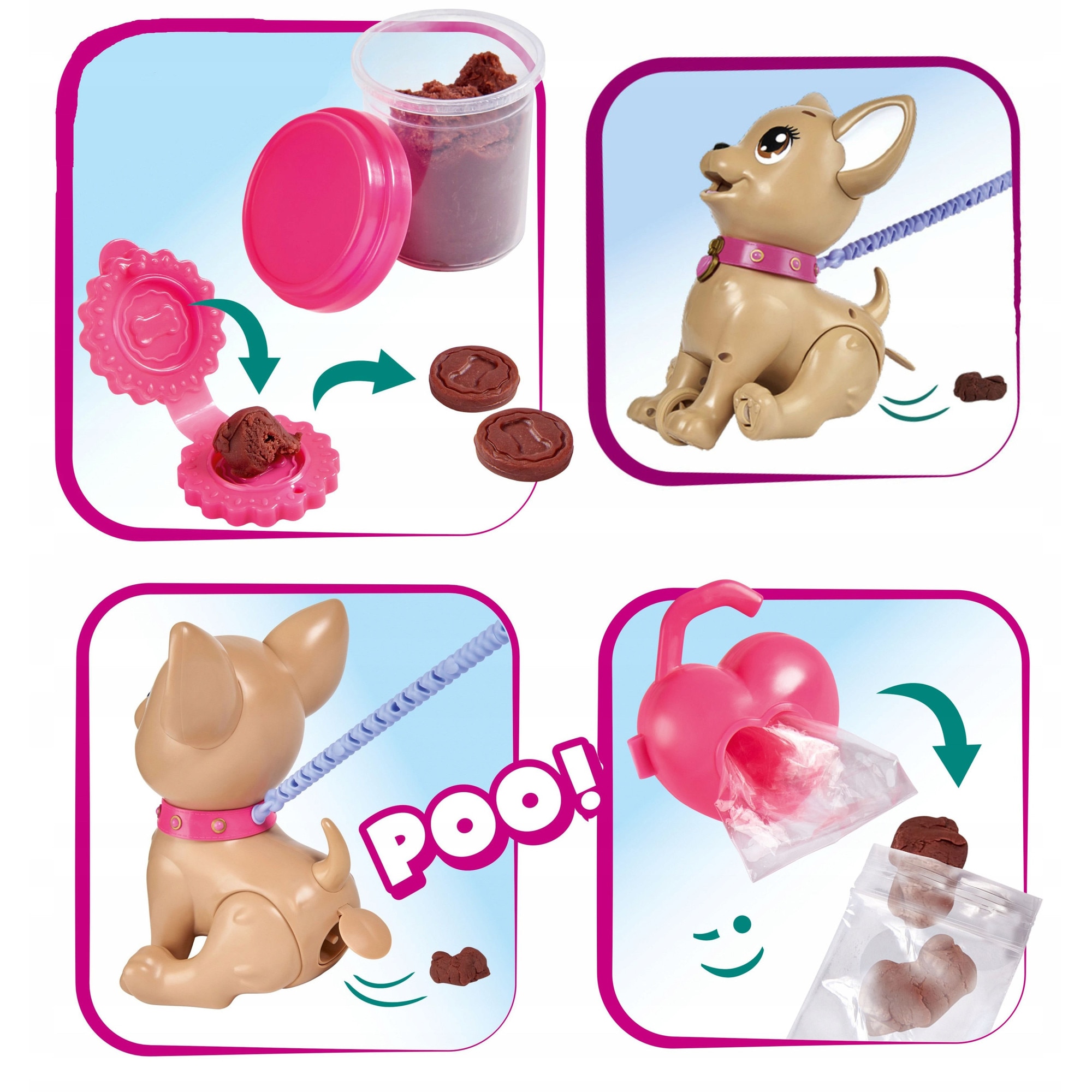 No.1647　chipooh Jucarie Simba Chi Chi Love Poo Poo Puppy, maro, 3 ani+ - eMAG.ro
