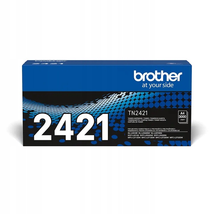 Eredeti Brother TN-2421 toner, kapacitás 3.000 oldal (ISO/IEC 19753 szabvány szerint), fekete, XE46F337X