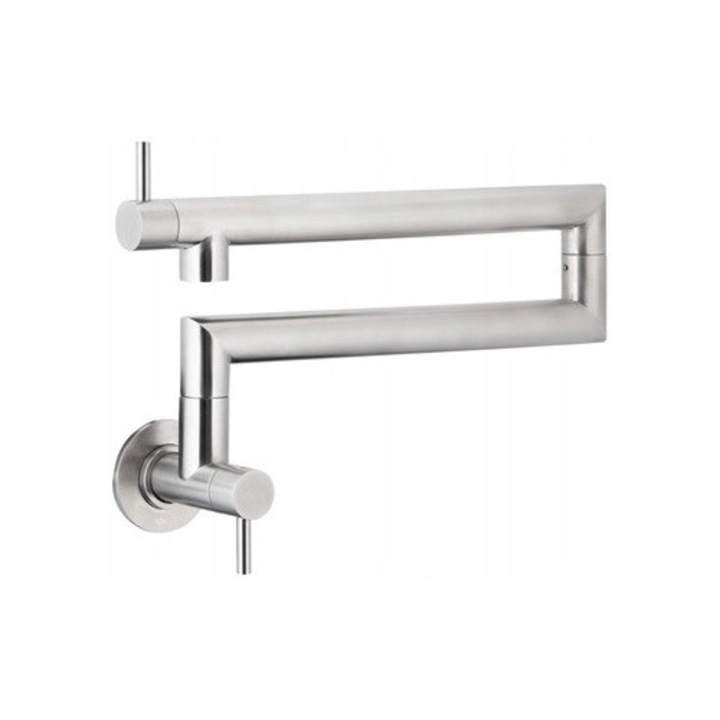 Baterie sanitara Duero, inox, montare pe perete, 1-otvor, 600mm