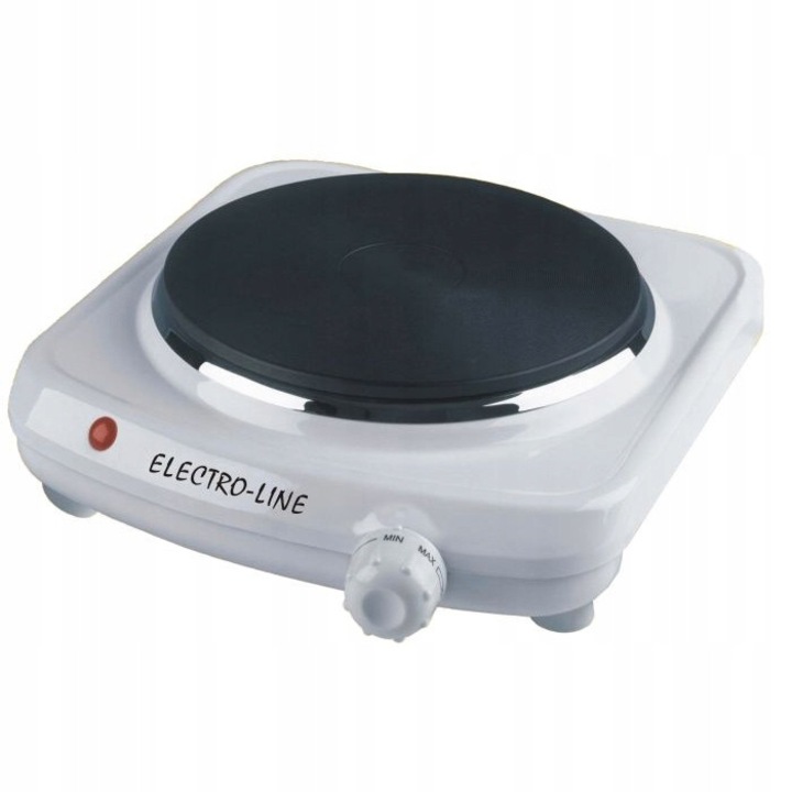 Electro-Line 101W elektromos főzőlap, 1 főzőzóna, 1,5kW, fehér, 22x20cm